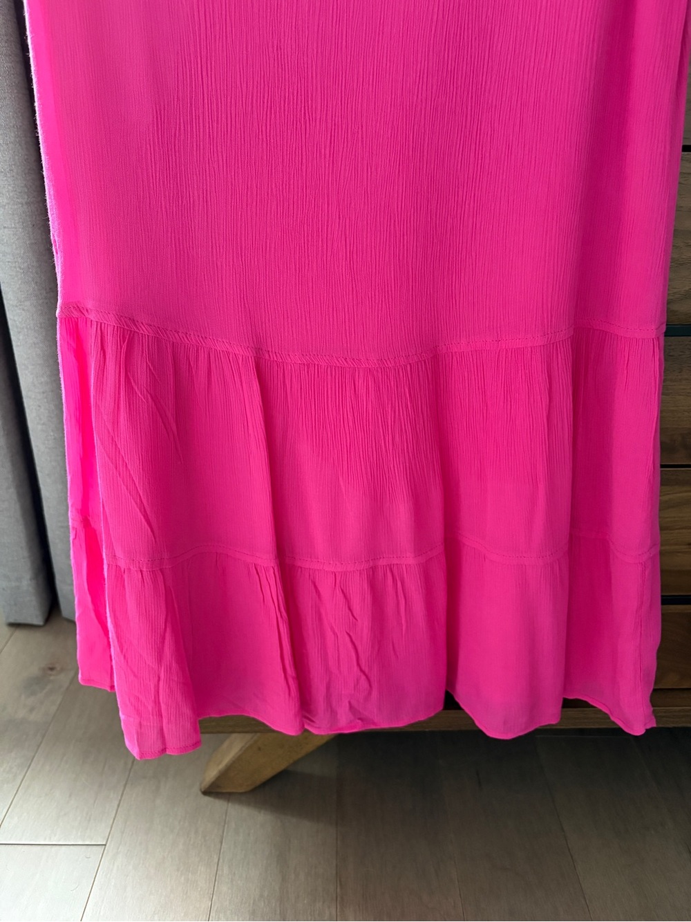 RW&CO. Hot Pink V-Neck Sleeveless Dress - Picture 6 of 6